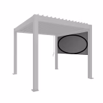 tenda parasole avvolgibile mis. 3 m grigio scuro met.