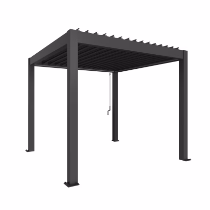 pergola mis. 3 x 3 grigio scuro met.