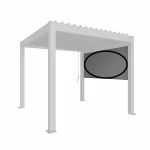 tenda parasole avvolgibile mis. 3.5 m grigio quarzo met.