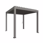 pergola mis. 3 x 3 grigio quarzo met.