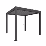 pergola mis. 3 x 3 grigio scuro/argento met.
