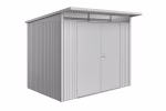 casetta avantgarde mis. a5 argento metallizzato con porta a due battenti