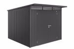 casetta avantgarde mis. a7 grigio scuro metallizzato con porta a due battenti