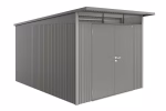 casetta avantgarde mis. a8 grigio quarzo metallizzato con porta a due battenti