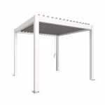 pergola mis. 3 x 3 bianco/argento metallico