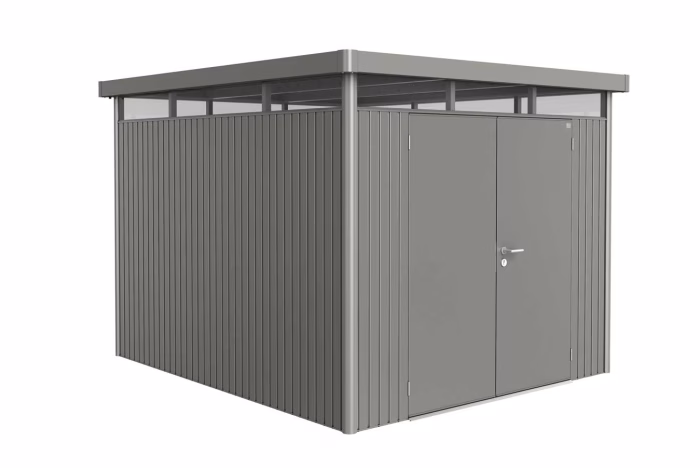 casetta highline mis. h5 grigio quarzo met.. porta a due battenti