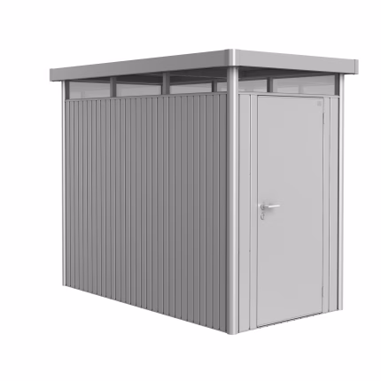 casetta highline mis. hs argento metallizzato. porta standard per parete laterale corta