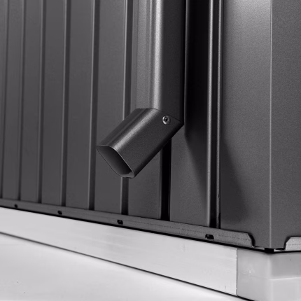 tubi pluviali per casetta highline grigio scuro met., 2 unità