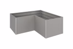 aiuola rialzata mis. l grigio quarzo metallizzato
