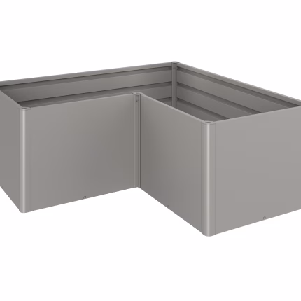 aiuola rialzata mis. l grigio quarzo metallizzato