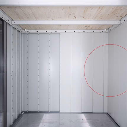 rivestimento interno casetta per attrezzi neo 2b porta doppia