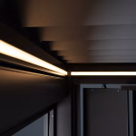 illuminazione a led per pergola mis. 5.5x3.5 / 6x3 / 6x3.5 bianco caldo