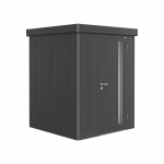 casetta per attrezzi neo 1a porta standard. grigio metallizzato