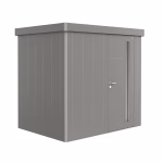 casetta per attrezzi neo 1b porta standard. grigio quarzo metallizzato