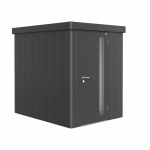 casetta per attrezzi neo 2a porta standard. grigio metallizzato