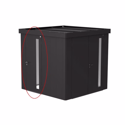 porta supplementare casetta per attrezzi neo. grigio scuro metallizzato