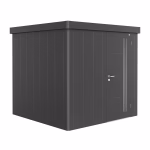 casetta per attrezzi neo 2b porta standard. grigio metallizzato