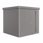 casetta per attrezzi neo 2b porta standard. grigio quarzo metallizzato