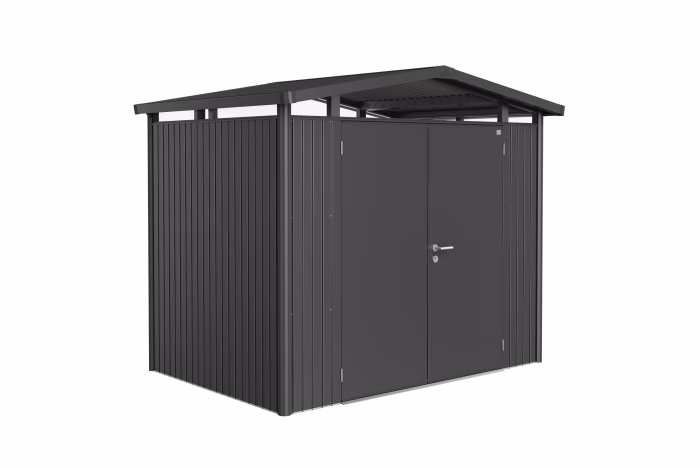 casetta panorama mis. p2 grigio scuro met. con porta a due battenti