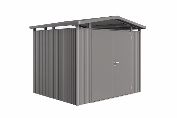 casetta panorama mis. p3 grigio quarzo met. con porta a due battenti
