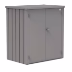 armadio da esterno romeo mis. l grigio quarzo metallizzato