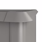 protezione antilumaca per aiuola rialzata 1.5x1 grigio quarzo met.
