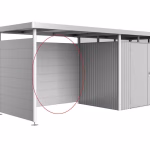 parete posteriore per tetto laterale casetta highline h2 h5 grigio quarzo metallizzato