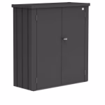 armadio da esterno romeo mis. m grigio scuro metallizzato