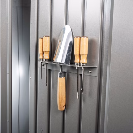 portautensili 2 pz. casetta per attrezzi neo, grigio quarzo metallizzato