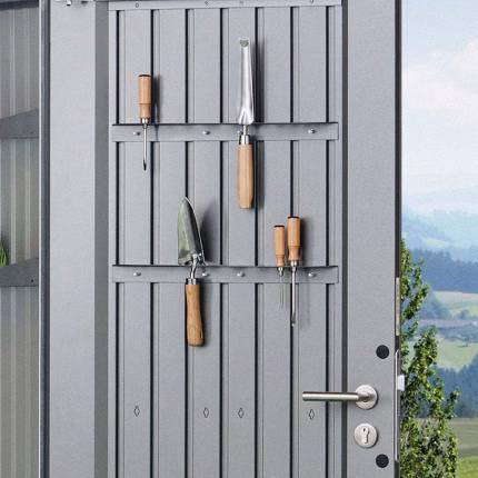 portautensili per avantgarde, highline, panorama, highboard, confezione da 2 unità, grigio quarzo met.