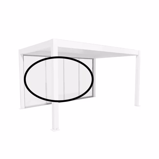 parete scorrevole in vetro trasparente mis. 4.5 m grigio quarzo metallizzato parete scorrevole in vetro trasparente mis. 4.5 m grigio quarzo metallizzato