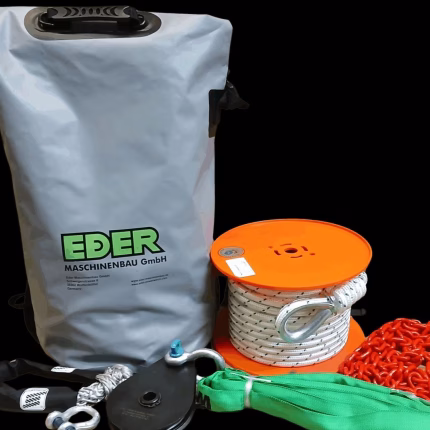 set di traino eder power winch per verricello 1800 50 metri