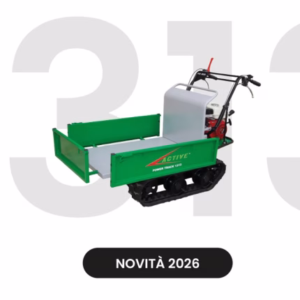 active power track 1313 – motocarriola cingolata 300 kg con motore honda gx160