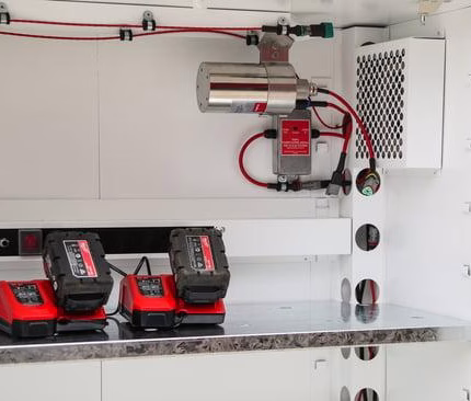 unità di soppressione incendio asecos ea08 410 0500 per armadi di ricarica batterie stihl
