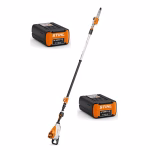 stihl potatore telescopico hta 160 con 2 batterie ap 300 s