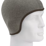 protezione freddo per casco thermovelours grigio con paraorecchie
