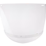 visiera in policarbonato antiappannamento hellberg con protezione per il mento 350x220 mm