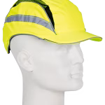 3m first base 3 cappellino da lavoro giallo fluorescente con protezione facciale