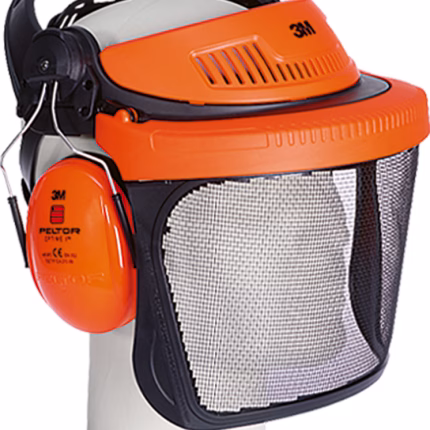 3m peltor g500 supporto per protezione facciale con visiera ventilata e protezione acustica