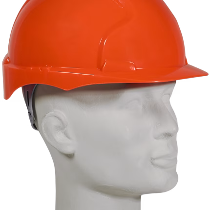 casco di protezione jsp evo 3 con chiusura a rotazione, arancione, leggero