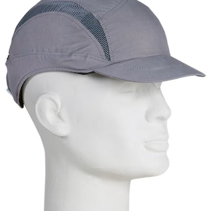 3m first base berretto con visiera di protezione grigio con calotta interna in abs