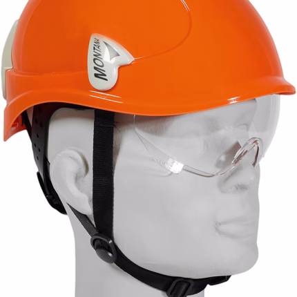 artilux montana roto ks casco protettivo con supporto per protezione facciale integrato, arancione