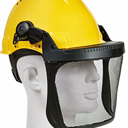 3m visiera a griglia in acciaio inox 5c 1 per casco di protezione g500 350x155 mm