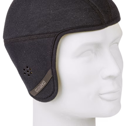 kask cuffia isolante nera per protezione termica ottimale
