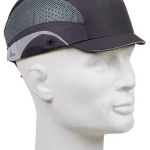 cappellino visiera battipenna jsp nero ultra leggero con strisce riflettenti