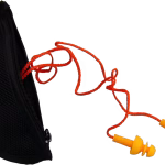 artilux tappi auricolari protettivi per casco con chiusura a strappo e custodia, snr 21 db