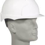 casco di protezione jsp hdpe evo 3 con chiusura a rotazione, bianco, 380 g