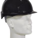 casco di protezione jsp evo 3 nero con chiusura a rotazione, casco leggero in hdpe