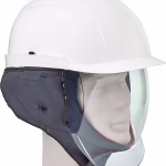 msa v gard 950 casco di protezione per elettricisti bianco, regolabile, con visiera