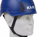 casco di protezione kask primero air blu con ventilazione e cinturino sottogola